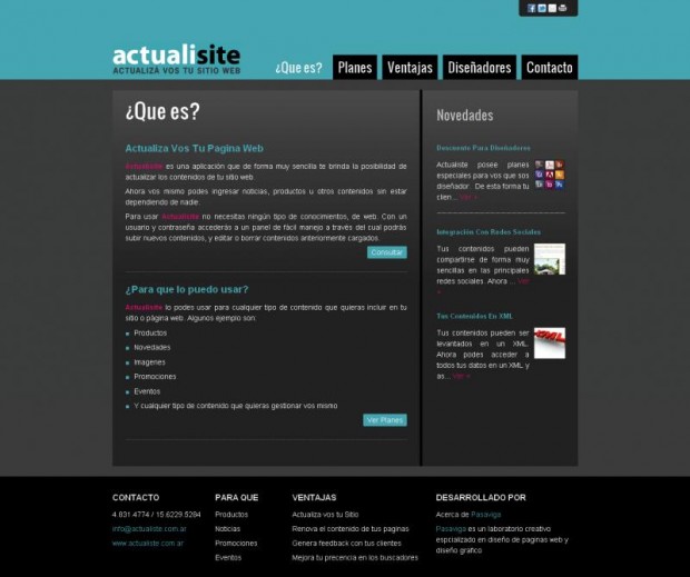 Actualisite - Diseño Web y Sistema a Medida