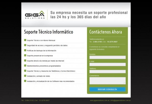 Giga Solutions - Landing Adwords