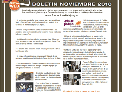 Newsletter Silataj Noviembre